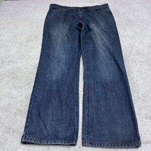Michael Brandon Jeans Blue Straight Pockets Men’s Size 36x30